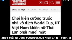 the article on The Thao Van Hoa