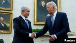 25 Temmuz 2024 - Başkan Joe Biden ve İsrail Başbakanı Benyamin Netanyahu, Oval Ofis'te görüştü.