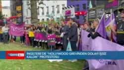 İngiltere’de “Hollywood grevinden dolayı işsiz kaldık” protestosu 