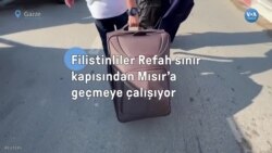 Filistinliler Refah sınır kapısından Mısır’a geçmeye çalışıyor
