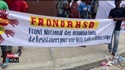  Manifestan Potoprens Pran Lari Kont Deplwayman yon Fòs Miltinasyonal an Ayiti