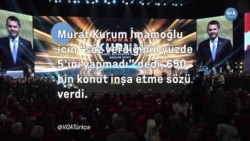 Kurum İmamoğlu için “söz verdiğinin yüzde 5’ini yapmadı” dedi 650 bin konut inşa etme sözü verdi