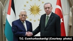 Filistin Yönetimi Lideri Mahmud Abbas Ankara'da Cumhurbaşkanı Recep Tayyip Erdoğan'la görüştü.