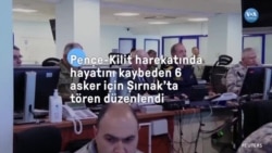 Pençe-Kilit Harekatı bölgesinde hayatını kaybeden 6 asker için Şırnak'ta tören