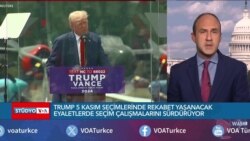 Trump 5 Kasım seçimlerinde rekabet yaşanacak çekişmeli eyaletlerde kampanyalarını sürdürüyor