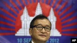 Lãnh tụ đối lập Campuchia Sam Rainsy.