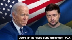 Joe Biden and Volodymir Zelensky 