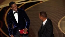 Men Kijan Hollywood Reyaji sou Kalòt Will Smith bay Chris Rock 