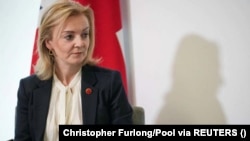 Nữ Ngoại trưởng Anh Liz Truss tại hội nghị thượng đỉnh G7 hồi tháng 12/2021.