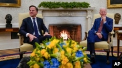 Başkan Joe Biden, Hollanda Başbakanı Mark Rutte'yle bugün Beyaz Saray'da biraraya geldi.