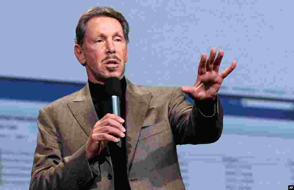 Larry Ellison, 68 tuổi. Tài sản: 43 tỉ. 