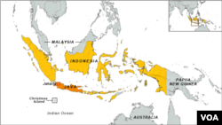 Indonesia, Australia, Papua New Guinea map