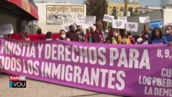 Manifestan Los Angeles Mande Ekstansyon TPS pou Migran yo