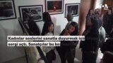 Kadınlar şiddete karşı seslerini sanatla duyurmak için Diyarbakır’da sergi açtı 