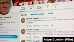 Tài khoản Twitter của ông Donald Trump