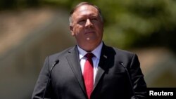 Ngoại trưởng Hoa Kỳ Mike Pompeo phát biểu trước Thư viện Nixon hôm 23/07.