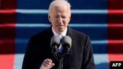 Ông Joe Biden đọc diễn văn sau khi tuyên thệ nhậm chức, 20/1/2021