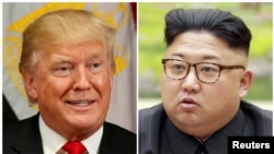 Tổng thống Donald Trump và Lãnh tụ Triều Tiên Kim Jong Un.