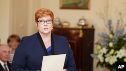 Bà Marise Payne - Bộ trưởng Quốc phòng Australia. 