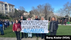 Boğaziçi Üniversitesi’nde beşinci yılına giren kayyum protestosuna üniversite öğrencilerinin aileleri de destek verdi.