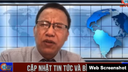 Ông Lê Văn Dũng phát biểu trực tiếp vào tháng 4-2021 trên trên kênh CHTV. Photo Lê Dũng VoVa.