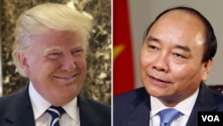 Tổng thống Mỹ Donald Trump và Thủ tướng Việt Nam Nguyễn Xuân Phúc. 