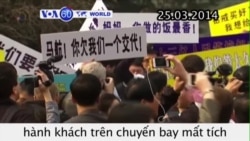 Thân nhân hành khách chuyến bay MH370 biểu tình (VOA60)