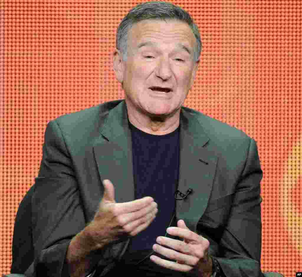 Diễn viên Robin Williams tại khách sạn Beverly Hilton ở Beverly Hills, California, ngày 29/7/2013.