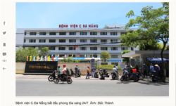 Bệnh viện C ở Đà Nẵng bắt đầu phong toả vào ngày 24/7/2020 sau khi có ca nghi nhiễm Covid-19 trở lại.