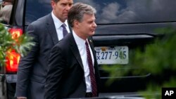 Giám đốc FBI Christopher Wray đã có cuộc gặp với Tổng thống Donald Trump tại Nhà Trắng