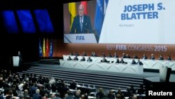 Ông Blatter kêu gọi đoàn kết tại hội nghị thường niên lần thứ 65 của FIFA ở thành phố Zurich của Thụy Sĩ.