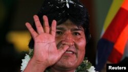 Tổng thống Bolivia Evo Morales.