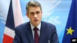 Bộ trưởng Quốc phòng Anh Gavin Williamson.