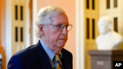 Thượng nghị sĩ Mitch McConnell, trưởng khối Cộng hòa tại Thượng viện (Ảnh tư liệu ngày 6/8/2022). 