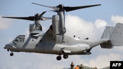 Máy bay V-22 Osprey của Không quân Mỹ tại Philippines.