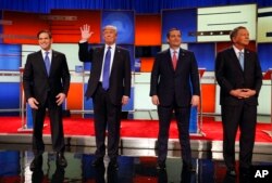 Marco Rubio, Donald Trump, Ted Cruz ve John Kasich