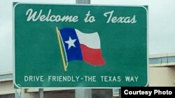 Biển hiệu chào đón tới Texas.