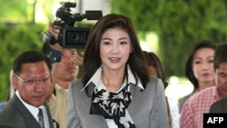 Bà Yingluck Shinawatra, lãnh đạo đảng Pheu Thái đã đắc thắng trong cuộc bầu cử ở Thái Lan. Bà Yingluck là em gái của cựu thủ tướng Thaksin Shinawatra, người bị lật đổ trong cuộc đảo chính năm 2006