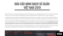 Một phần trang đầu của website Tôi và Sứ Quán.