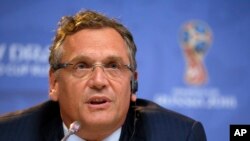 Tổng thư ký FIFA Jérôme Valcke bị đình chỉ công tác hôm thứ Năm 17/9/2015.