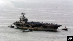 Tàu sân bay hạt nhân USS Nimitz có mặt tại Biển Đỏ.