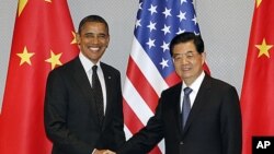 Tổng thống Obama và Chủ tịch Trung Quốc Hồ Cẩm Ðào tại Seoul, ngày 26/3/2012 