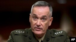 Đại tướng Joseph Dunford, Tư lệnh lực lượng quốc tế do NATO lãnh đạo ở Afghanistan.