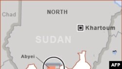 Khu vực tranh chấp Abyei nằm trong vùng biên giới Bắc và Nam Sudan