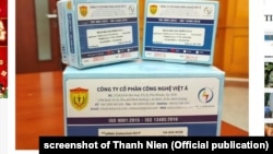 COVID-19 test kits of Viet A Company