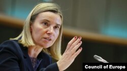 Bà Federica Mogherini, Đại diện cấp cao về Ngoại giao và Chính sách An ninh của EU.