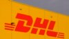 Foto Achiv: Logo konpayi Alman DHL nan Leipzig/Halle, Almay. 