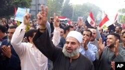 Người Ai Cập ủng hộ Tổng thống Mohammed Morsi tuần hành ở Cairo, 1/12/2012