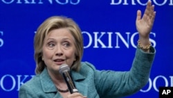 Ứng cử viên tổng thống của đảng Dân chủ Hillary Clinton.