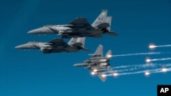 Chiến đấu cơ F-15E Strike Eagle trong một cuộc tập trận ở North Carolina, Hoa Kỳ